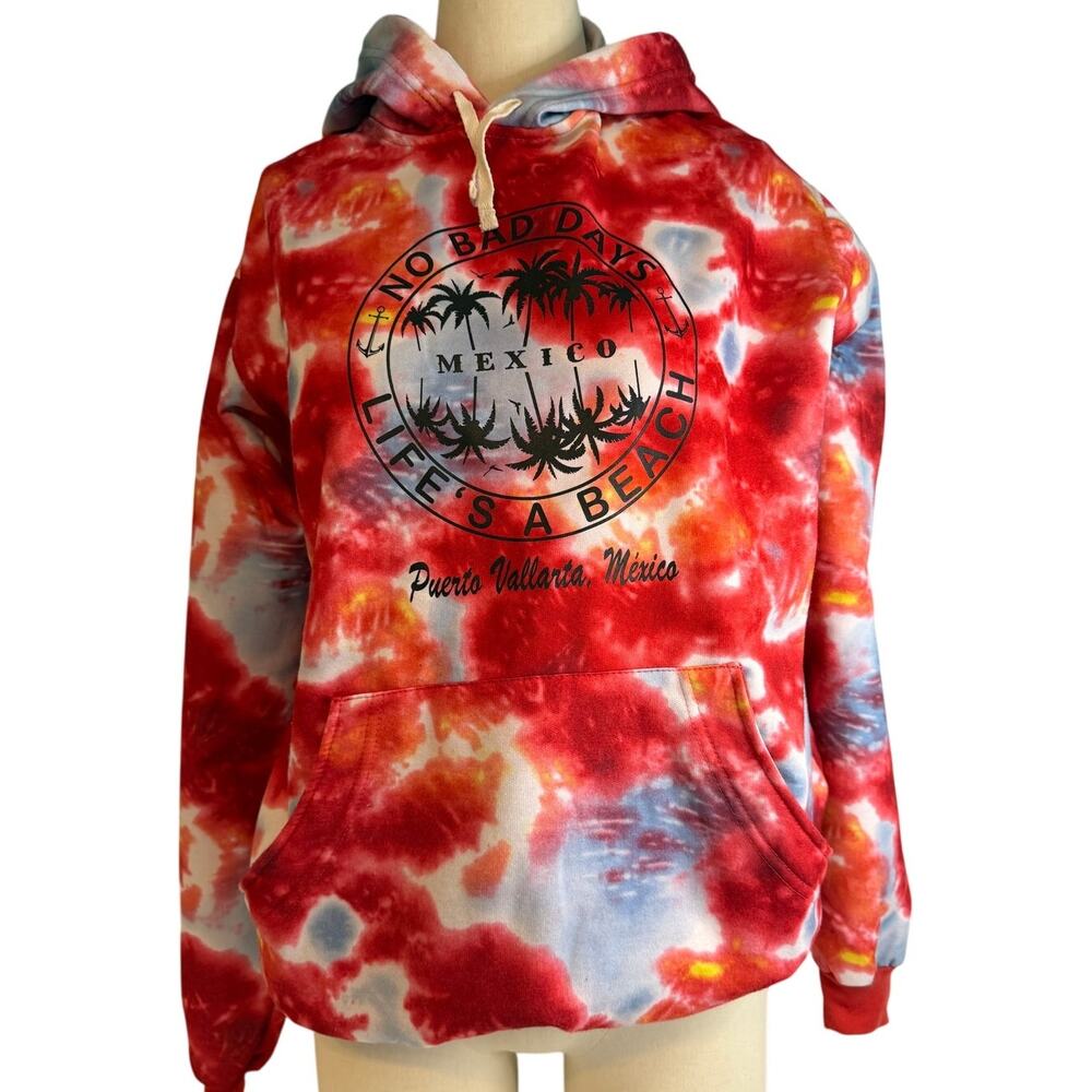 Hooded Tie Dye Sweatshirt from Mexico Size 2XL
